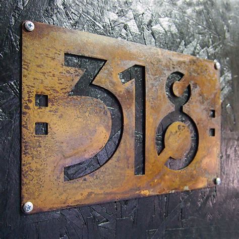 Mission Styled House Numbers 